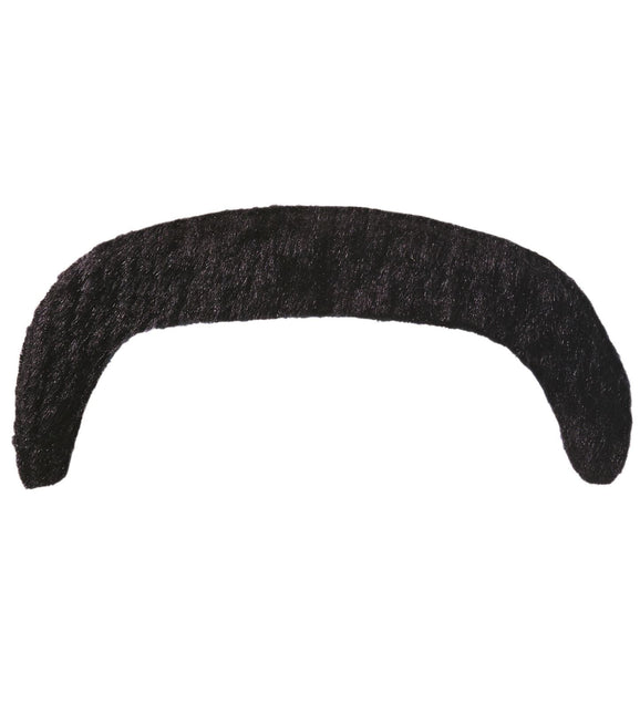 Svart Fake Moustache Macho