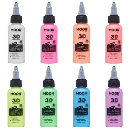 Moon Glow Glow Glow in the Dark Tygfärg Lila 30ml