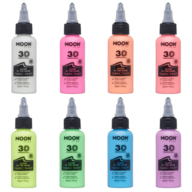 Moon Glow Glow Glow in the Dark Tygfärg Lila 30ml