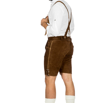 Brun Lederhose Herr Kort