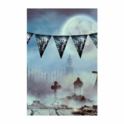 Halloween-guirlande kyrkogård 3m