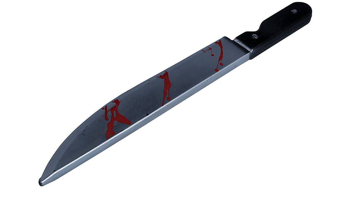 Halloween Fejk Machete Med Blod 45cm