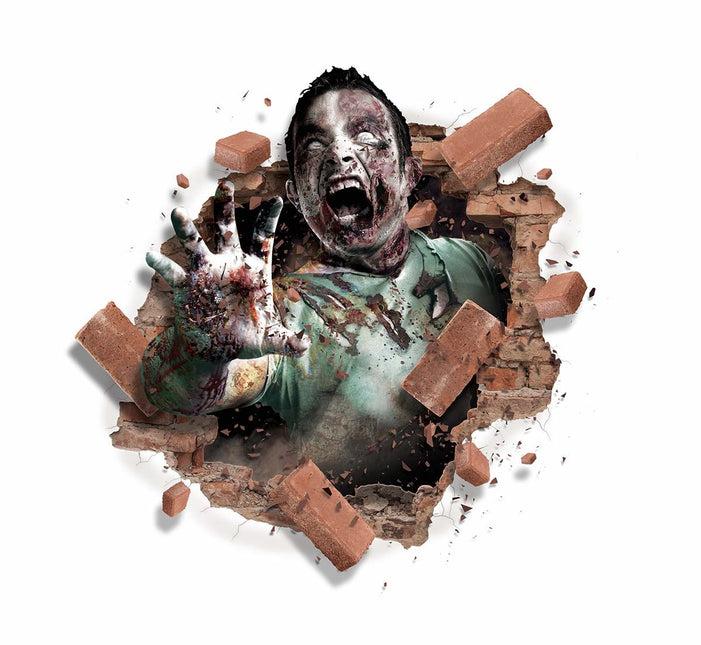 Halloween väggklistermärke Zombie 80cm