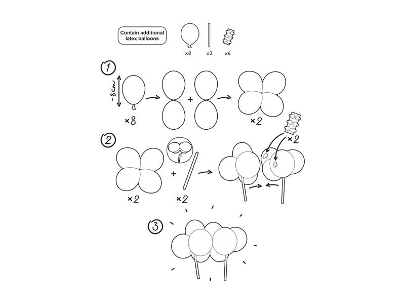 Regnbåge Tårtspets Ballonger 29cm