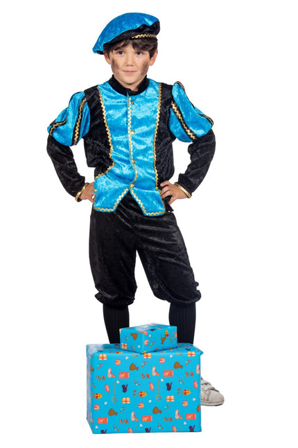 Pietenpak Kind Ljusblå/svart Luxe