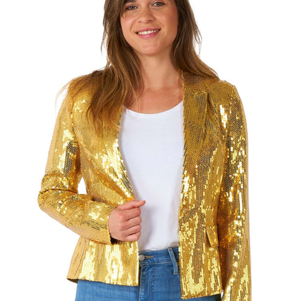 Paillet Gold Blazer Dam <tc>Suitmeister</tc>