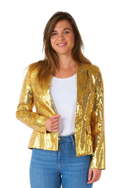 Paillet Gold Blazer Dam <tc>Suitmeister</tc>