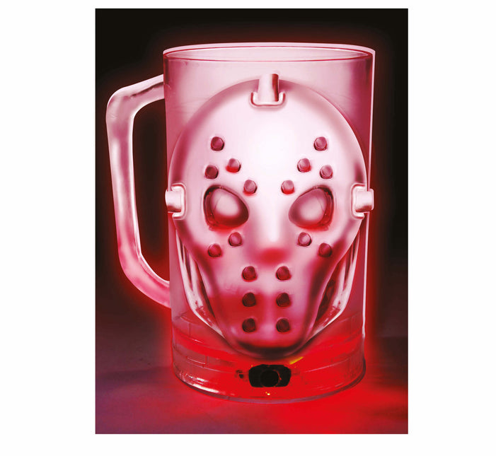 Halloween bordsdekoration ljus mask 10cm