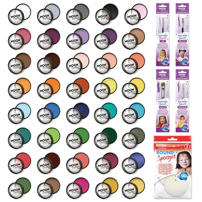<tc>Moon Creations</tc> Pro Face Paint Cake Pots Ljusblå 36g