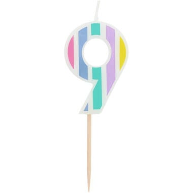 Stearinljus Pastell Figur 9 Mångfärgad