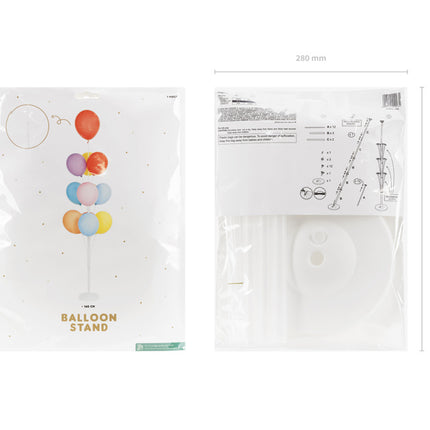 Vitt ballongställ 1,6 m