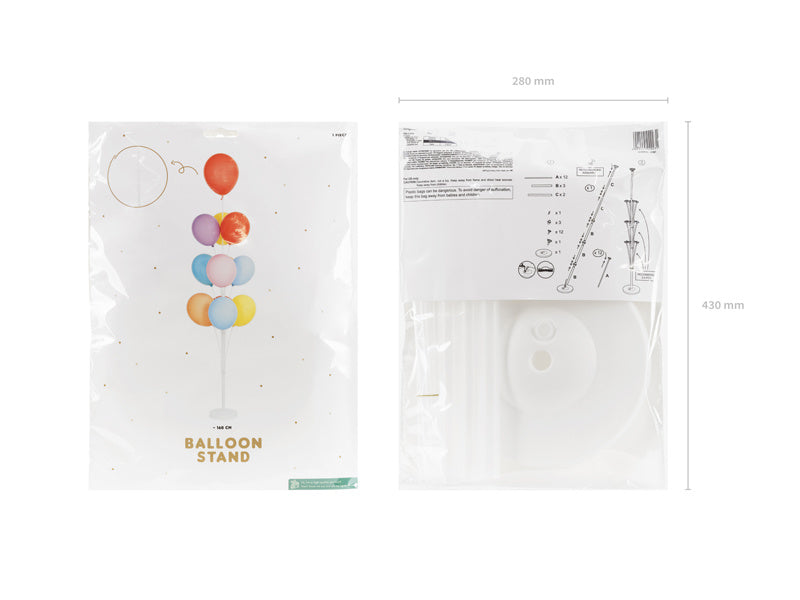 Vitt ballongställ 1,6 m