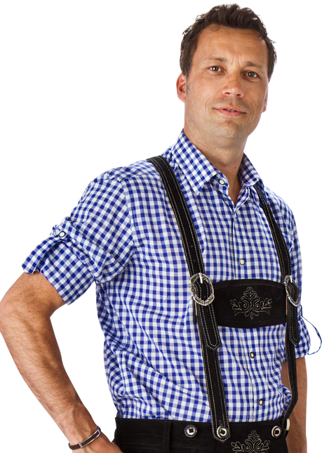 Vit Blå Blus Långärmad Herr Threshold Arm