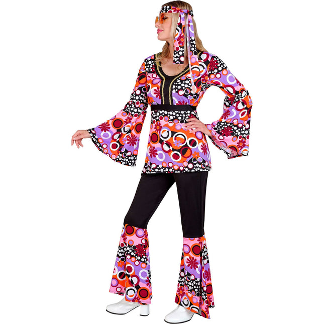 Disco Kostym Rosa Dam 3 delar