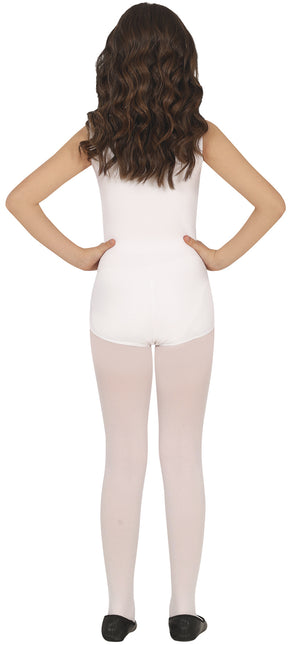 Vit trikå för flickor Ärmlös