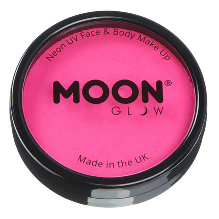 Moon Glow Neon UV Pro Ansiktsfärg Intensiv Rosa 36g