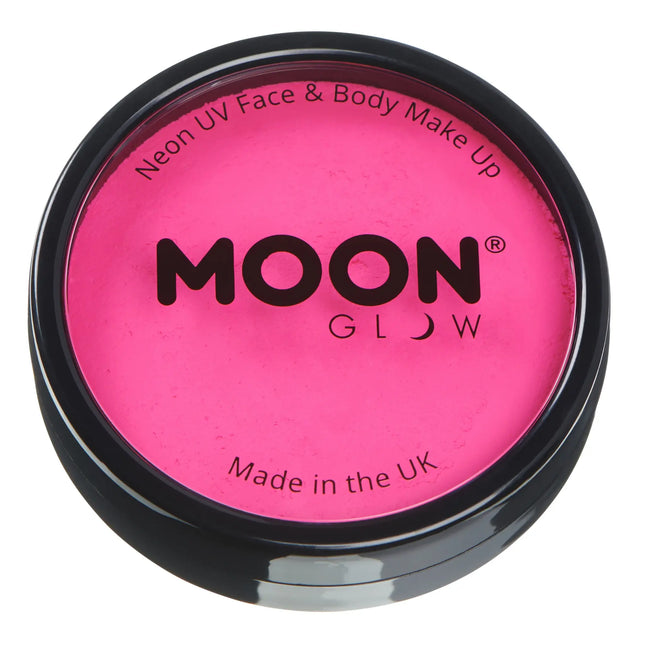 Moon Glow Neon UV Pro Ansiktsfärg Intensiv Rosa 36g