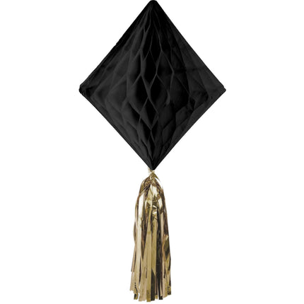 Svart Guld Honeycombs Svart 3st