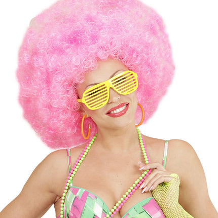 Neon orange örhängen ringar