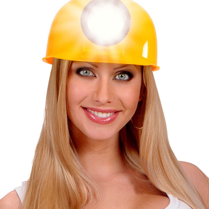 Bygghjälm med belysning