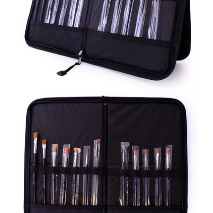 Fodral för svarta penslar