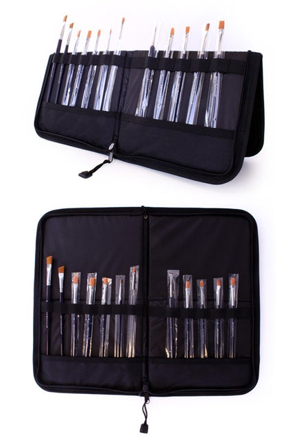 Fodral för svarta penslar