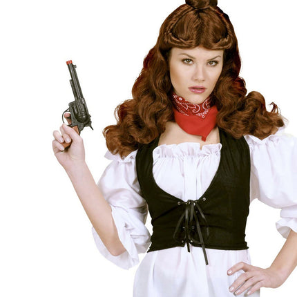 Röd bandana med mönster