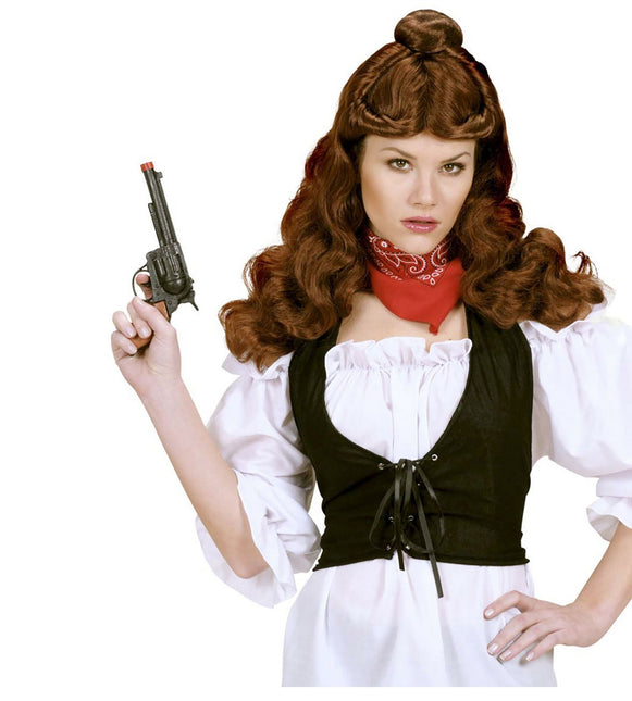 Röd bandana med mönster