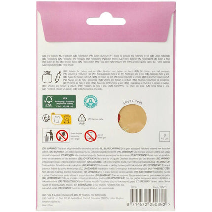 Happy Birthday Heliumballong tom 45cm