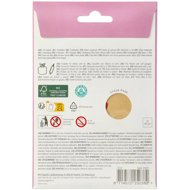 Happy Birthday Heliumballong tom 45cm