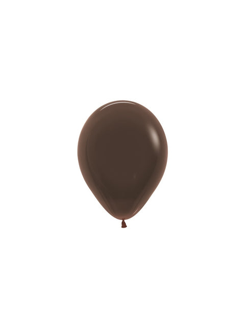 Ballonger Chokladbrun 12cm 50st
