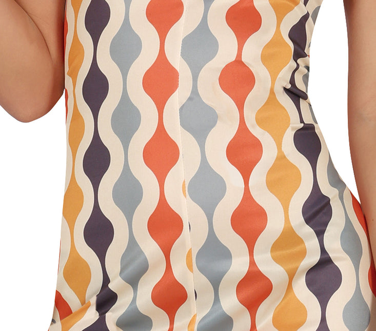 Disco 70S Jumpsuit Färgad Dam