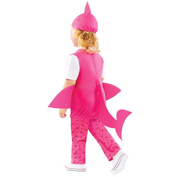 Barndräkt Baby Shark Rosa Mumie