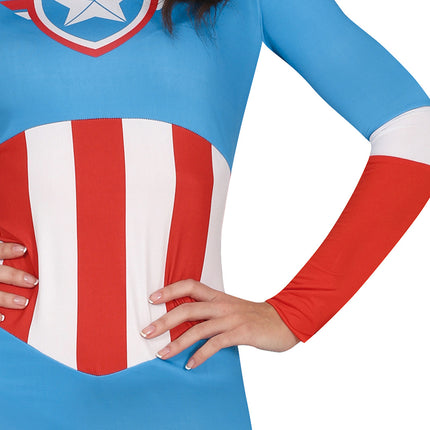 Captain Marvel dräkt dam