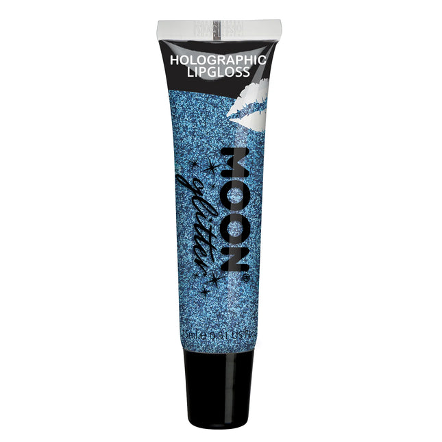 Moon Glitter Holografiskt Glitter Läppglans Blå 15ml