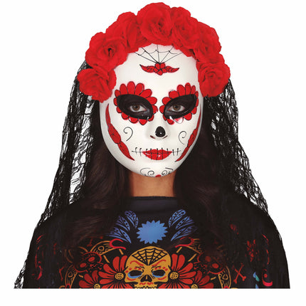 Dia De Los Muertos Mask Slöja