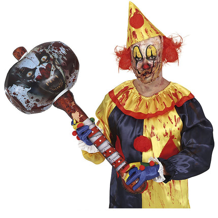 Halloween Falsk hammare uppblåsbar 90cm