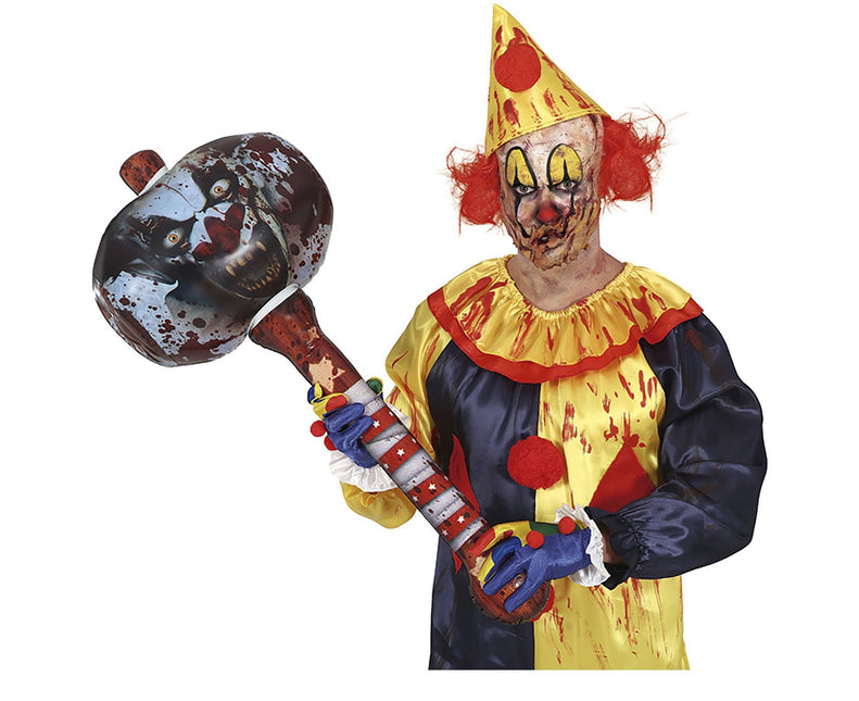 Halloween Falsk hammare uppblåsbar 90cm