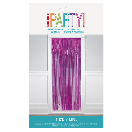 Fuchsia dörrgardin Metallic 2m