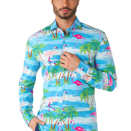 Hawaii Flamingo Skjorta Herr <tc>OppoSuits</tc>