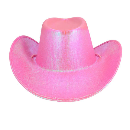 Cowboyhatt rosa pärla