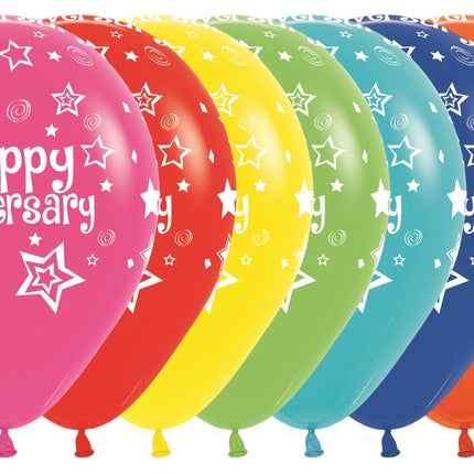 Ballonger Happy Anniversary Mix 30cm 25st