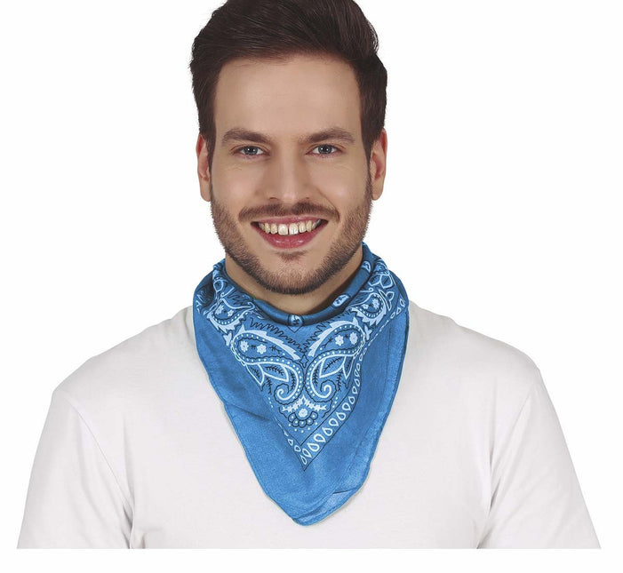 Blå Cowboy-scarf