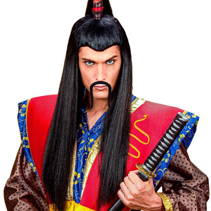 Kinesisk falsk mustasch Svart