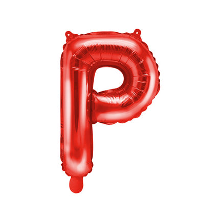 Folieballong Bokstav P Röd Tom 35cm