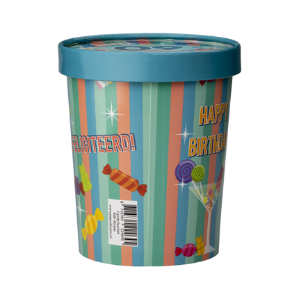 Färgad godisbricka 60 år 12cm