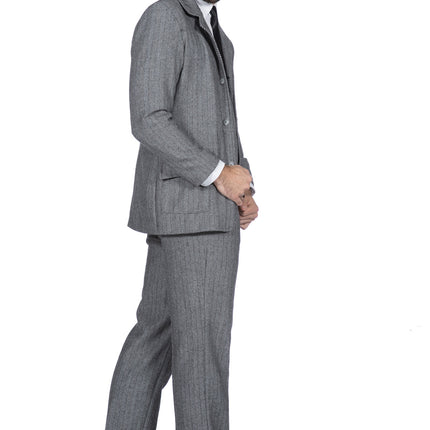 Kostym Roaring 20-talsjacka för män Grå