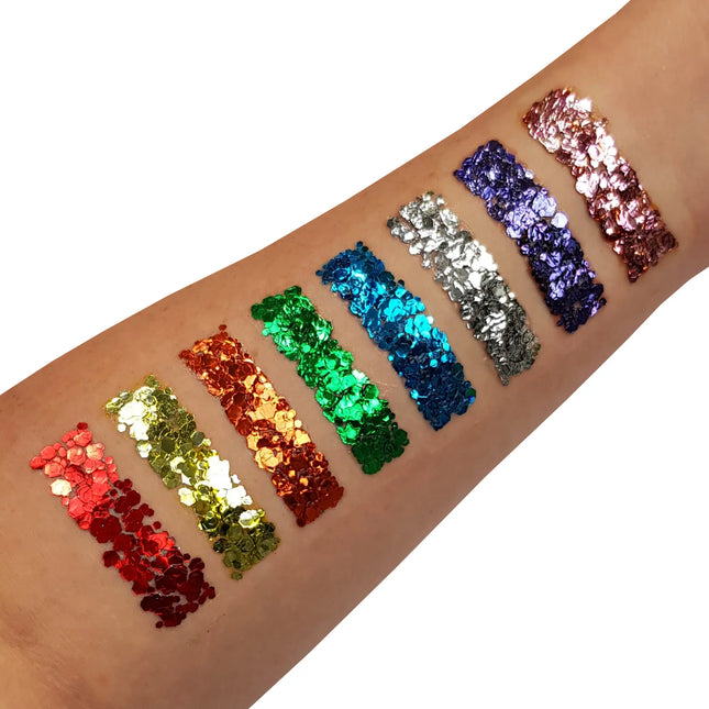 Moon Glitter Classic Chunky Glitter Gel Röd 12ml