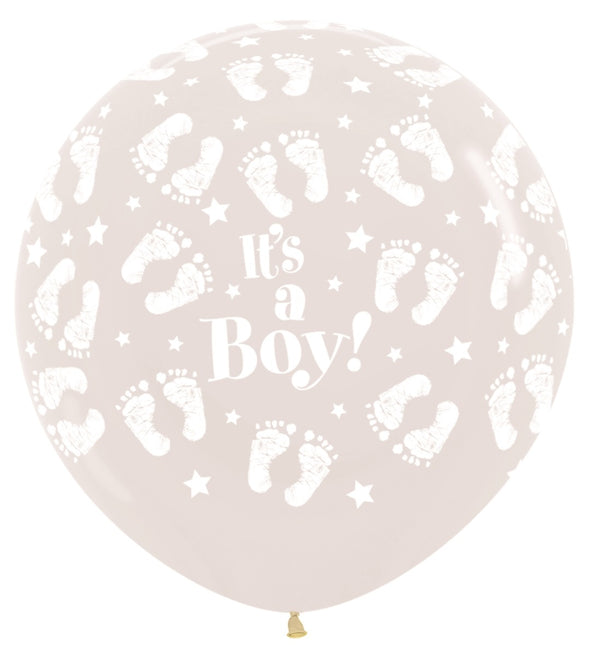 Ballonger It's a Boy Fotavtryck Klar 91cm 2st