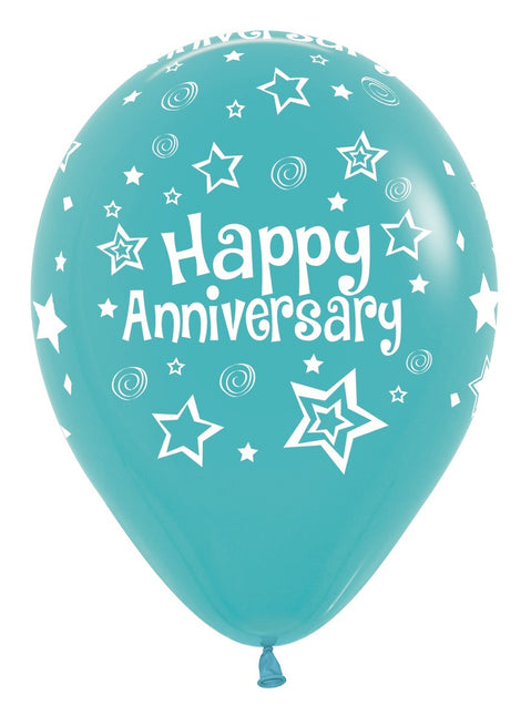 Ballonger Happy Anniversary Mix 30cm 25st